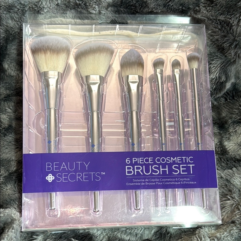 Beauty Secrets 6 Piece Cosmetic Brush Set